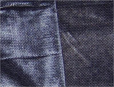 Upholstery Fabric With Nap yang ditunjukkan dengan kain di kedua-dua arah